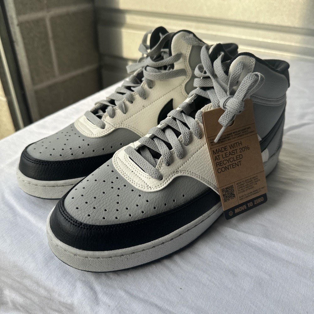 Nike Court Vision Mid Next Nature Light Smoke Grey Sneakers DN3577-002 Size 10.5